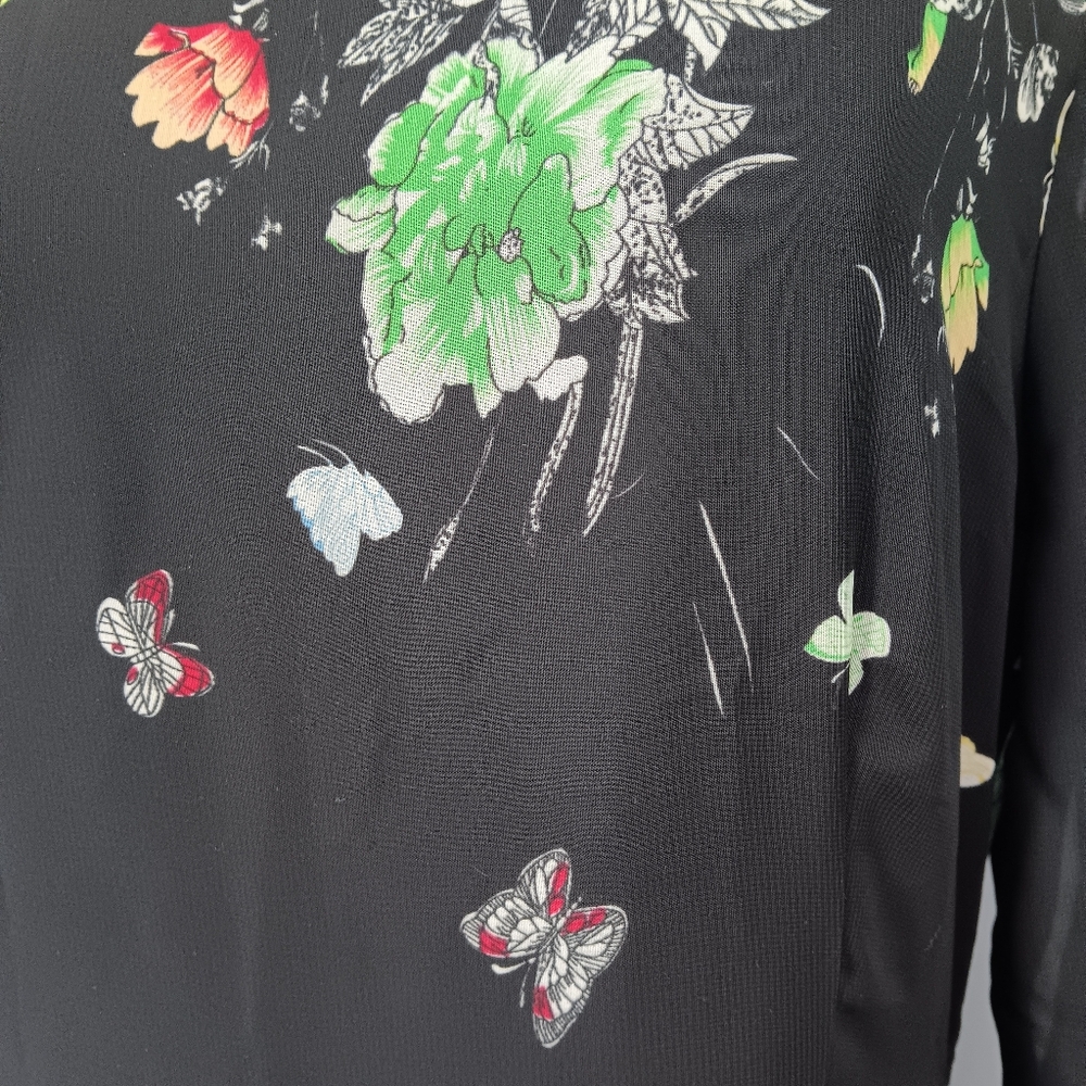 Floral Black Maxi Dress - Picture 14 of 16